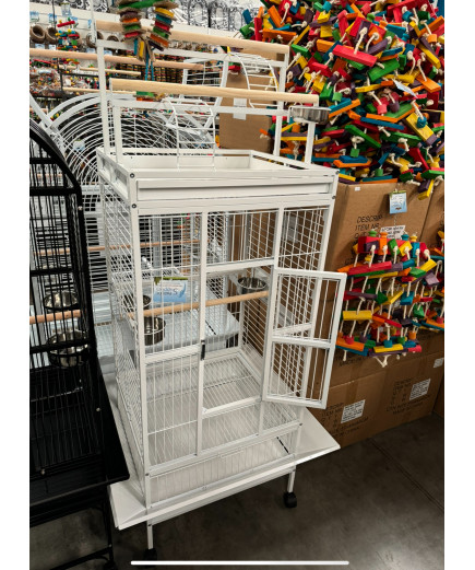 Parrot-Supplies Lakeland Play Top Parrot Cage White